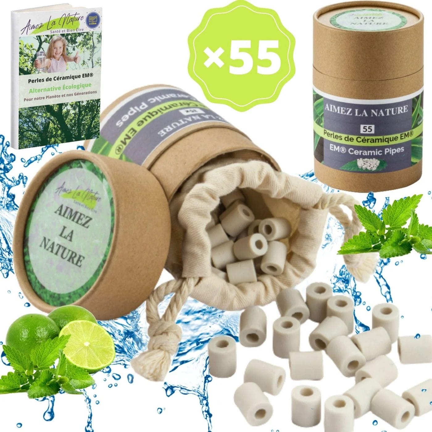 Pack Perles + Pot en céramique